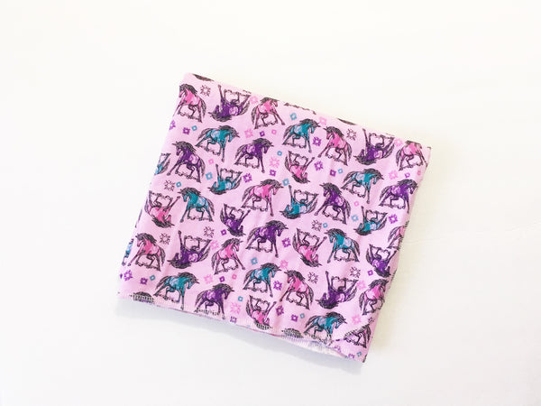 Rainbow Unicorn Flannel Swaddle