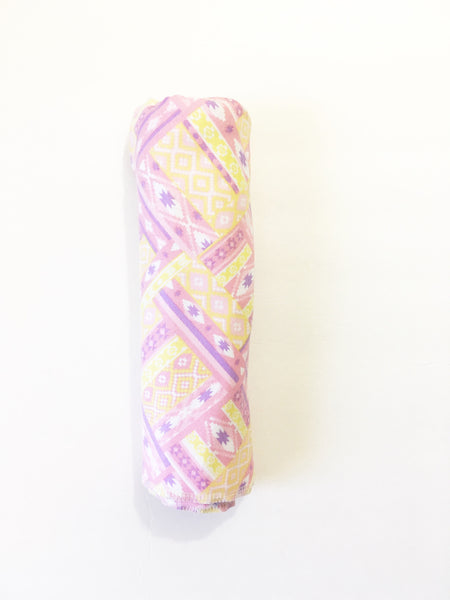 Pastel Aztec Flannel Swaddle