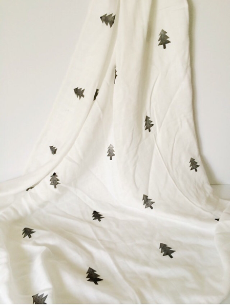 Monochrome Forest Swaddle