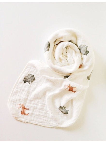 Forest Friends Swaddle