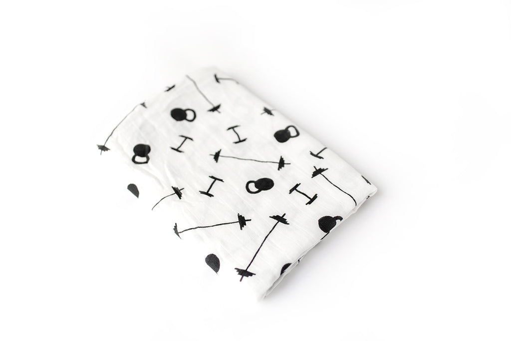 Fit Baby Muslin Swaddle Flamingo Baby Co